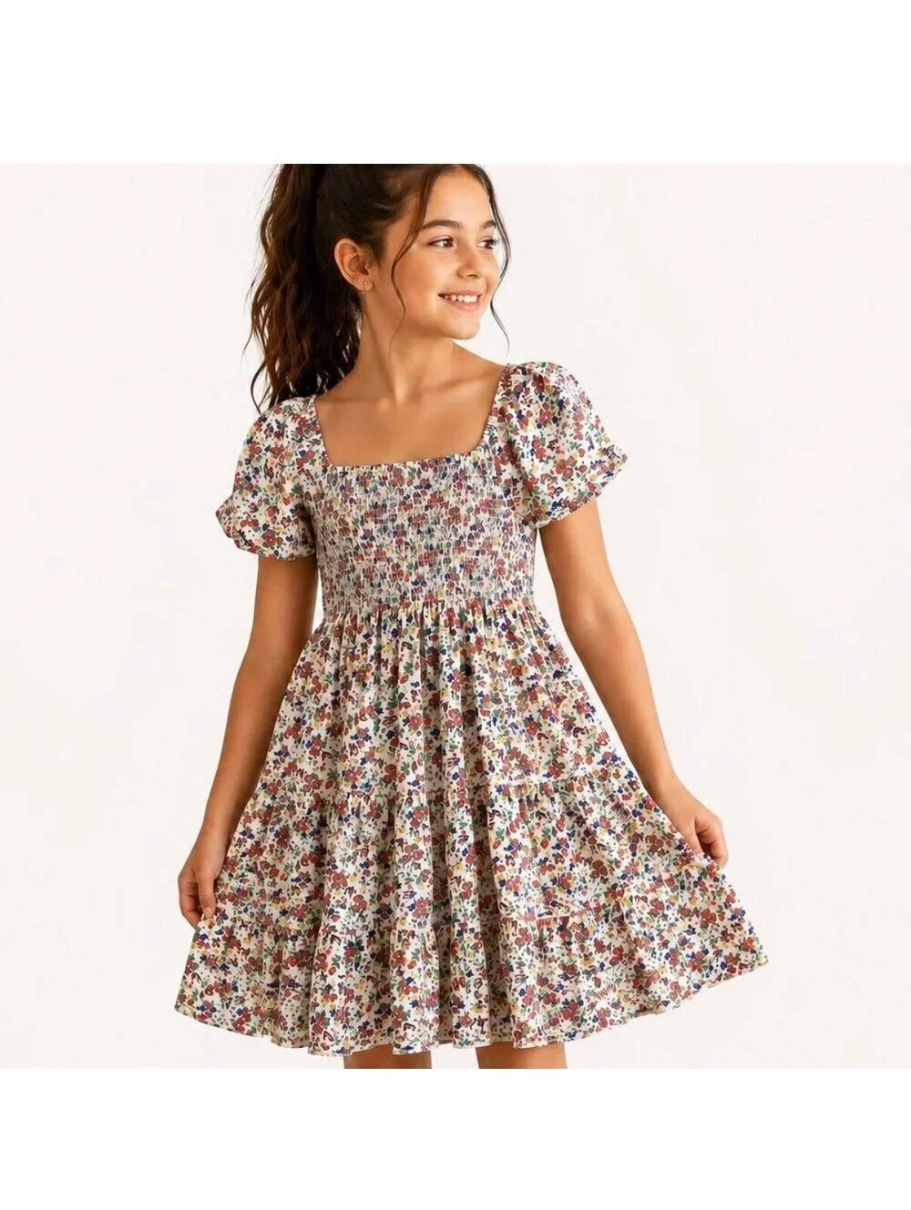 Polo Ralph Lauren Floral Smocked Floral Dress